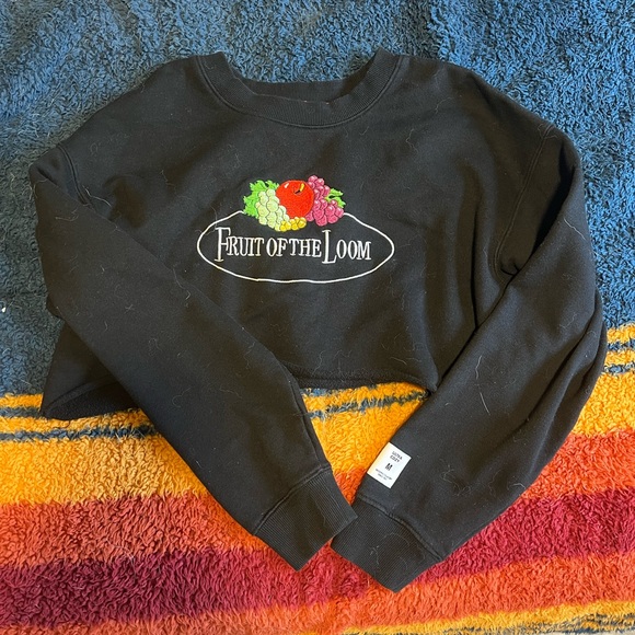 Fruit of the Loom Cropped Sweatshirt - Picture 1 of 5